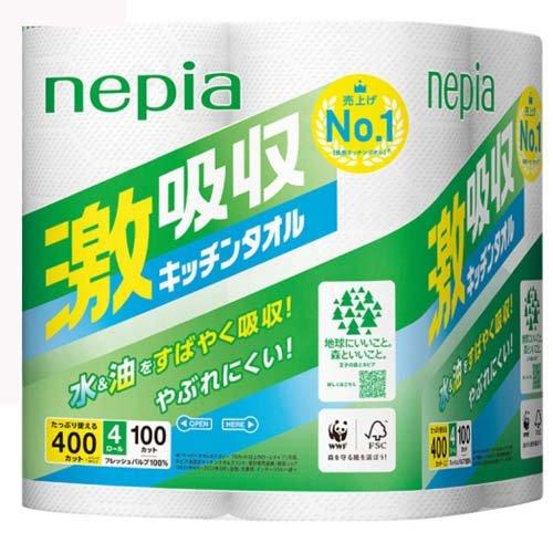 Nepia 100C Kitchen Towel Tissue 4R